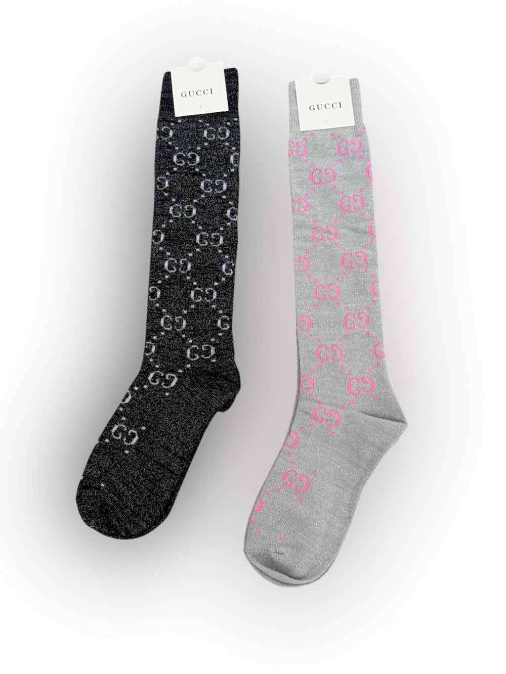 Gucci Women’s Outlet GG Pattern Crew Socks